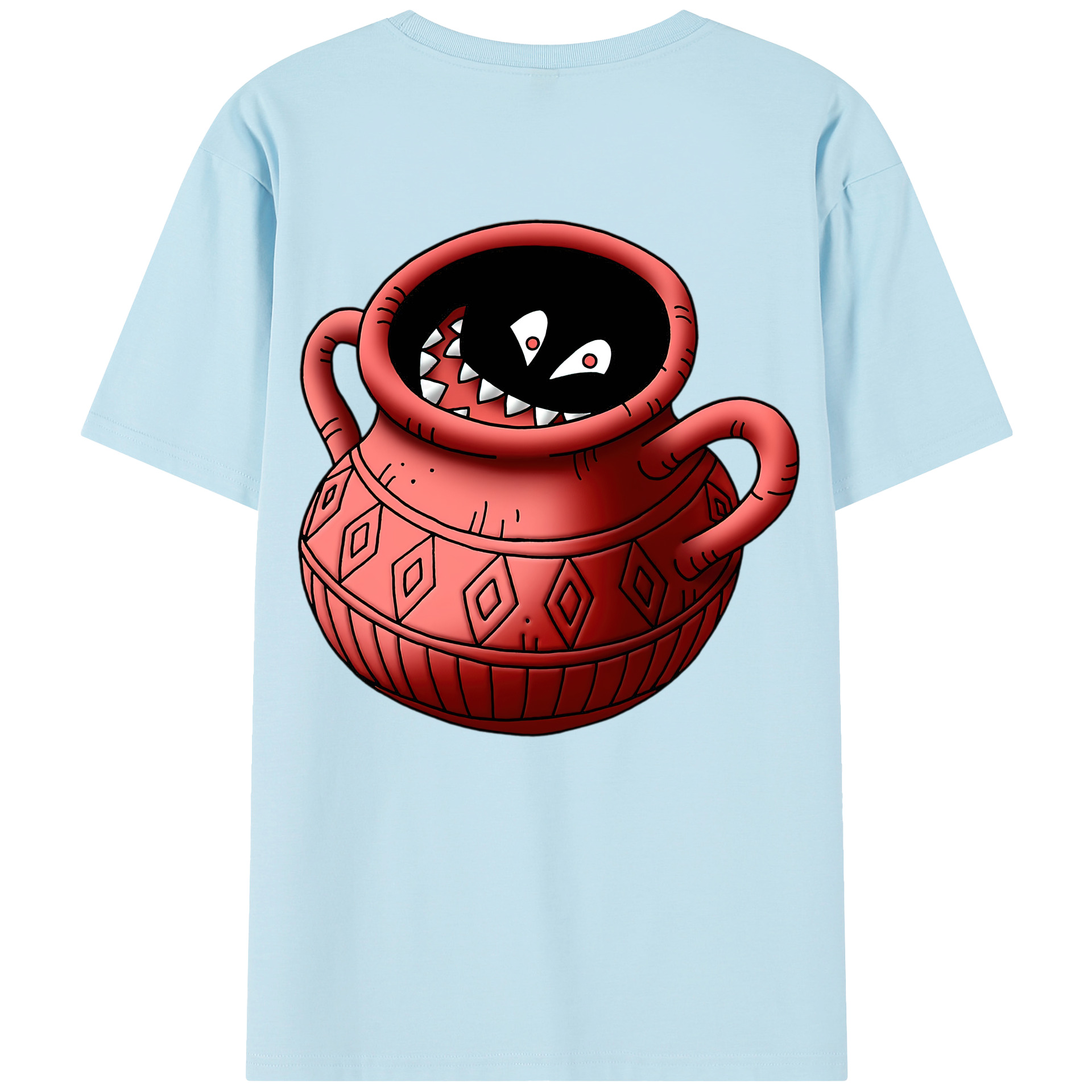 （画像用） ドラゴンクエスト Doragon Kuesuto Dragon Quest 綿100％半袖Tシャツ（背面プリント）
